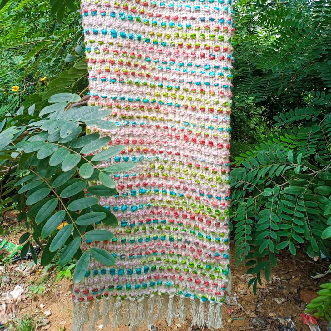 HAND WEAVED THROW - MULTICOLOR