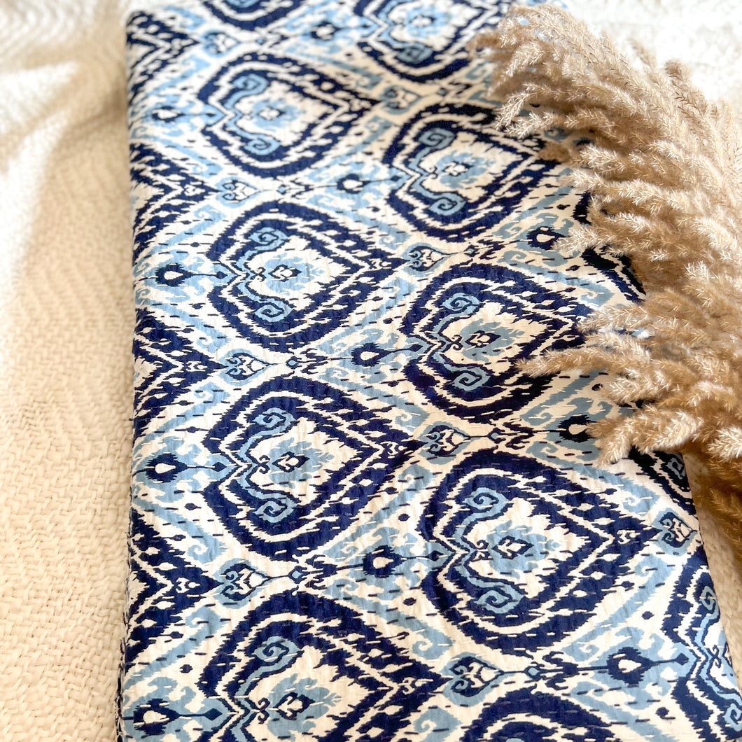 KANTHA QUILT BEDCOVER - LOVE FOR IKATS