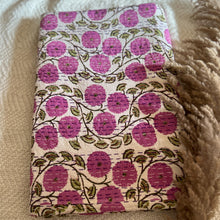 Load image into Gallery viewer, KANTHA BEDCOVER - FLORAL VINE (PURPLE)
