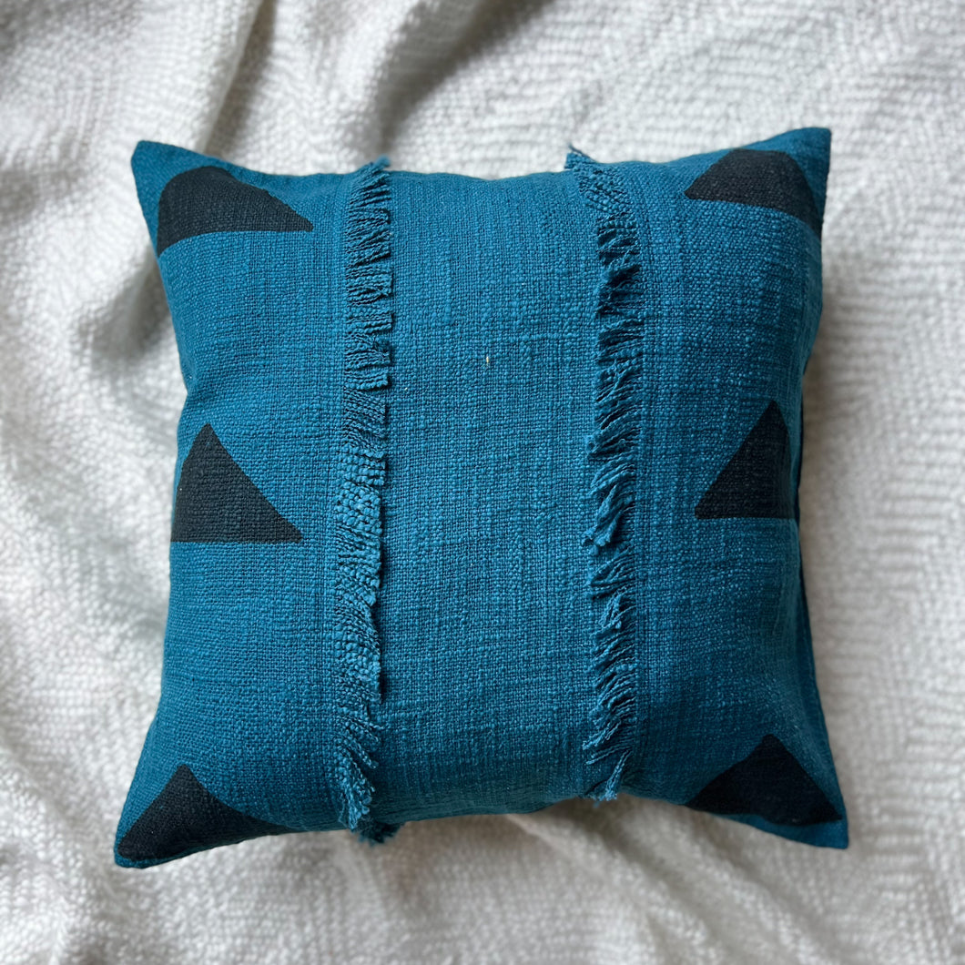 COBALT BLUE HANDCRAFTED CUSHION COVER