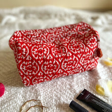 Load image into Gallery viewer, BRIGHT AND BOHO POUCH - THE ONE WITH RED TASSELS
