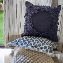 Load image into Gallery viewer, WHITE BOHO CROCHET CUSHION COVER
