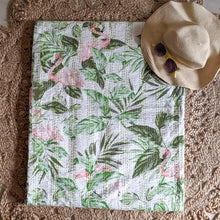 Load image into Gallery viewer, KANTHA QUILT BEDCOVER - TROPICAL PARADISE
