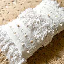Load image into Gallery viewer, BOHO WHITE TUFTED LUMBAR
